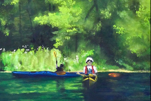 Kinnickinnic River (John in Yellow Kayak)